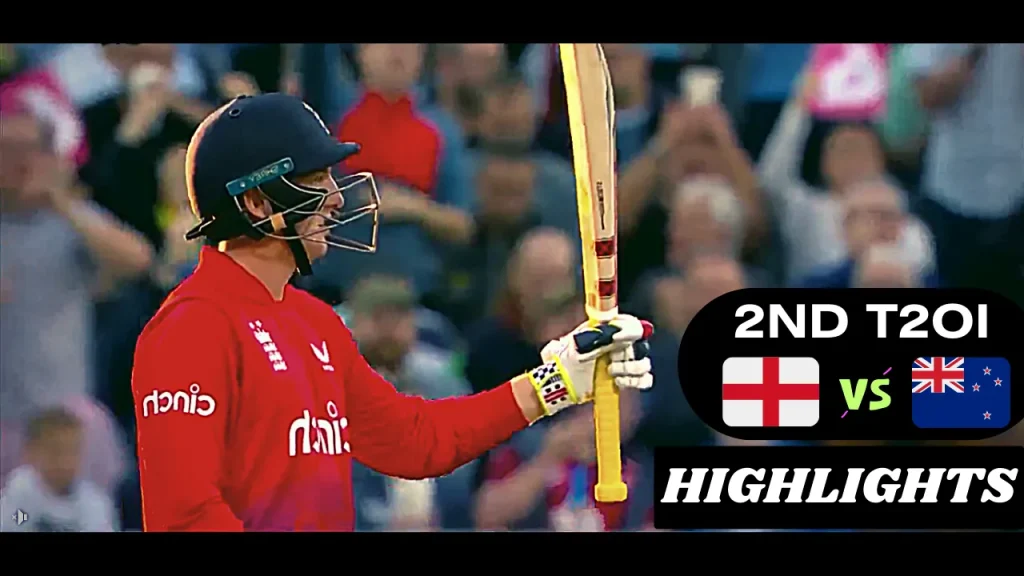 NZ vs ENG 2nd T20I Highlights 2023, England emerged victorious with a commanding batting performance Image
